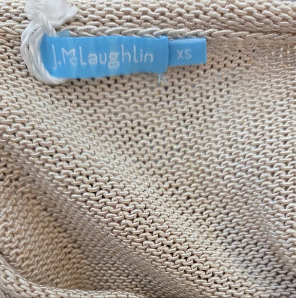 Women's J. McLaughlin Callum Sweater V Neck Havana Knit Yarn, Size XS - Picture 2 of 12